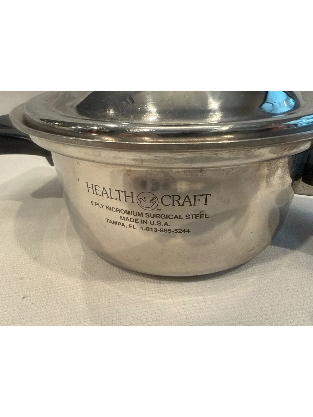 Health Craft 5 Ply Micronium Surgical Steel Saucepan with Lid
